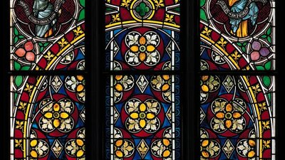 Stained-glass windows Konigsfelden Monastery bild